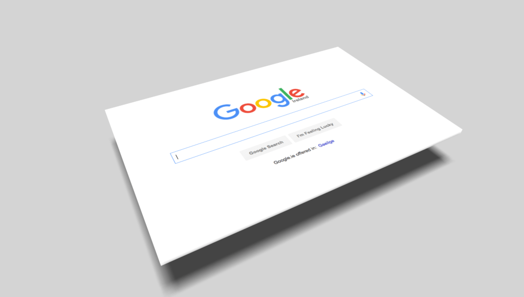 search for a word across an entire website using Google site search.