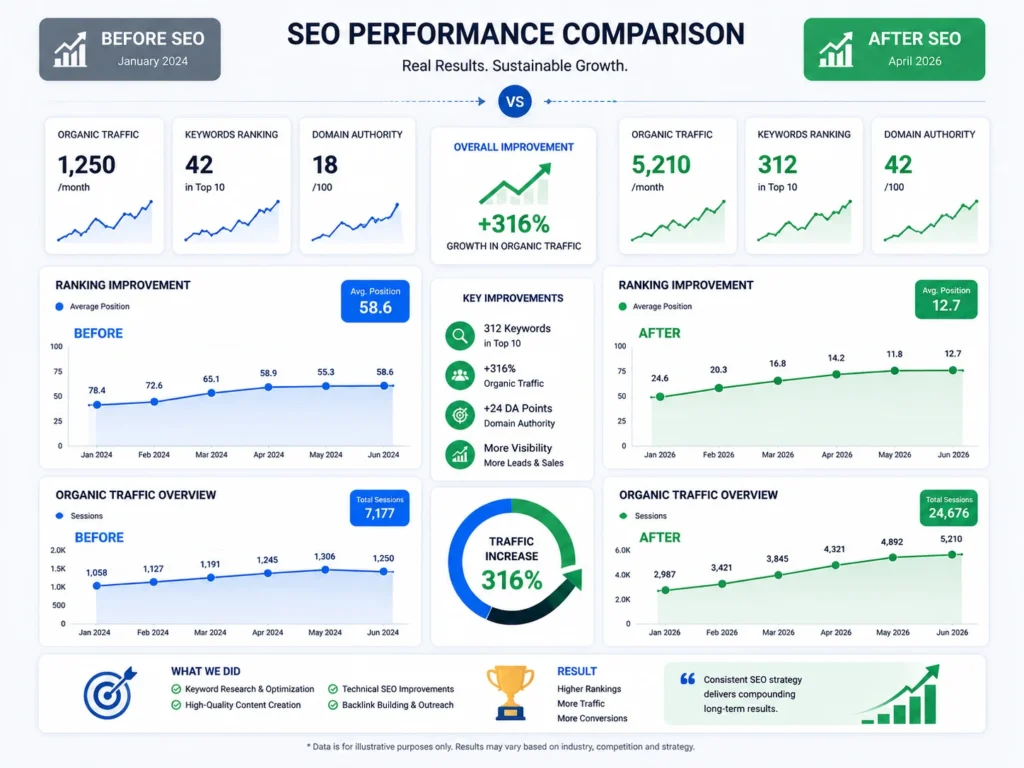 seo keyword strategy results traffic growth case study